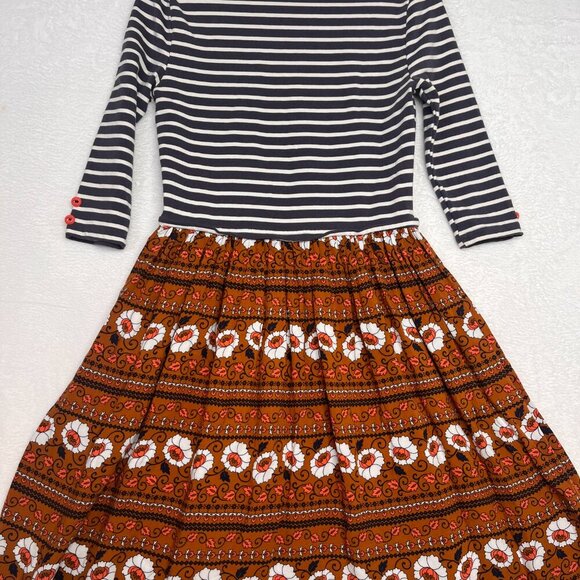 Matilda Jane Winsome Mixed Print Floral Striped Dress size S Whimsy Twee Boho - Picture 12 of 12